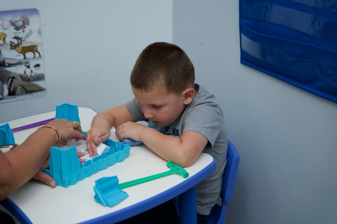 ABA therapy session at Golden Horizon Academy